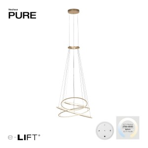 PURE E-FLYING RINGS lampa wisząca brązowa 2566-97