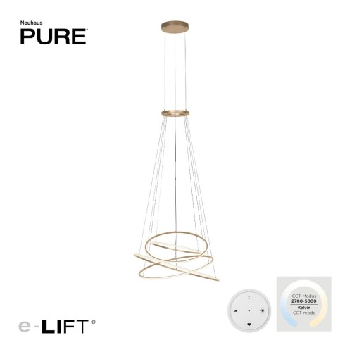 PURE E-FLYING RINGS lampa wisząca brązowa 2566-97