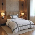 140x200/220 ALBERTO biały  bawełna kpl pościeli