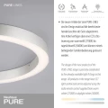 PURE-LINES lampa sufitowa fi 50cm, aluminium 6309-95 
