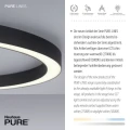 PURE-LINES lampa sufitowa fi 70cm, antracyt 6306-13 
