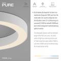 PURE LINES ROUND lampa sufitowa biała fi 35cm 6310-16