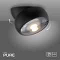 PURE MOVE lampa sufitowa czarna 6235-18