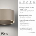 PURE CLIPSE kinkiet brązowy 8561-97