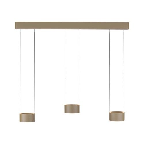 PURE CLIPSE 3 lampa wisząca brązowa 2473-97