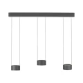 PURE CLIPSE 3 lampa wisząca szara 2473-15