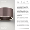 PURE CLIPSE kinkiet metaliczny brąz 8561-34