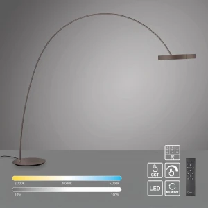 PURE CLIPSE-BOW lampa podłogowa metaliczny brąz 562-34