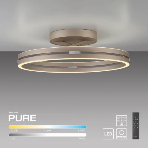 PURE LOOP lampa sufitowa brązowa 6552-97
