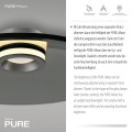 PURE MOON lampa sufitowa szara 6095-15 