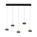 PURE FALLING RINGS 5 lampa wiszącza czarna 2504-18