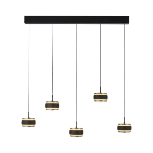 PURE FALLING RINGS 5 lampa wiszącza czarna 2504-18