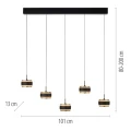 PURE FALLING RINGS 5 lampa wiszącza czarna 2504-18