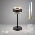 PURE FALLING RINGS lampa stołowa czarna 4503-18