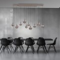 PURE E-INFINITY 10 lampa wisząca brązowa 2221-97 