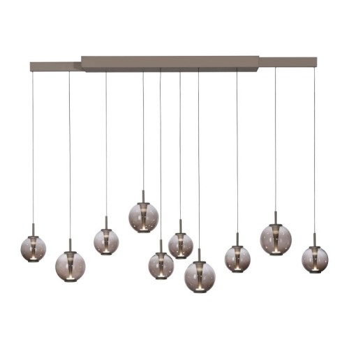 PURE E-INFINITY 10 lampa wisząca brązowa 2221-97 