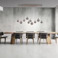 PURE E-INFINITY 10 lampa wisząca brązowa 2221-97 