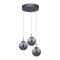 PURE E-INFINITY  3 lampa wisząca szara 2222-15