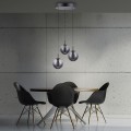 PURE E-INFINITY  3 lampa wisząca szara 2222-15