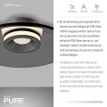 PURE MOON lampa sufitowa szara 6094-15