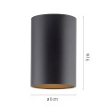PURE POINT lampa sufitowa czarna 6749-18
