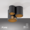 PURE POINT lampa sufitowa czarna 6750-18