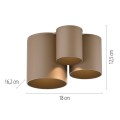 PURE POINT lampa sufitowa brązowa 6750-97