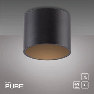 PURE POINT lampa sufitowa czarna 6761-18
