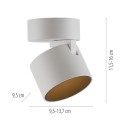PURE CUP lampa sufitowa biała 6226-16