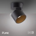 PURE CUP lampa sufitowa czarna 6226-18