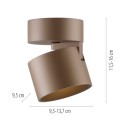 PURE CUP lampa sufitowa brązowa 6226-97