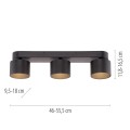 PURE CUP lampa sufitowa czarna 6227-18