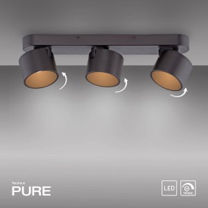 PURE CUP lampa sufitowa czarna 6227-18