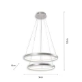 CIRCLE lampa wisząca srebrna 11525-21