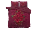 200x200/220 ETERNAL LOVE czerwony  mikrofibra kpl pościeli