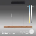 PURE E-MOTION lampa wisząca czarna/drewno 2570-79 