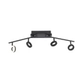 SILEDA 4 lampa sufitowa IP44 czarna 6786-13