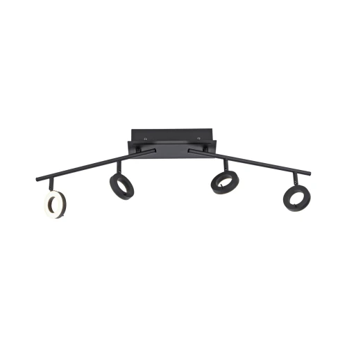 SILEDA 4 lampa sufitowa IP44 czarna 6786-13