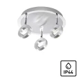 SILEDA 3 lampa sufitowa IP44 aluminium 6788-96