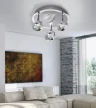 SILEDA 3 lampa sufitowa IP44 aluminium 6788-96