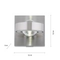 Q-MIA kinkiet aluminium 9185-55