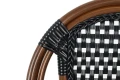 Zestaw 6 krzeseł ogrodowych CAFE PARIS    ARM brązowy rattan