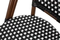 Zestaw 6 krzeseł ogrodowych CAFE PARIS    ARM brązowy rattan