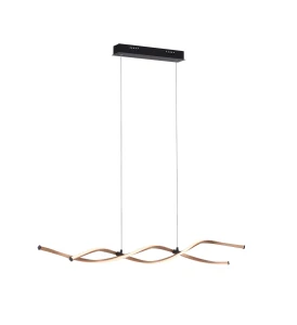 POLIA lampa wisząca czarna/złota 9142-18