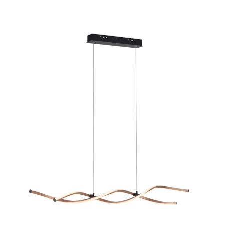 POLIA lampa wisząca czarna/złota 9142-18