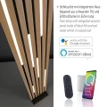Q-AKUSTIK lampa podłogowa drewno 822-79