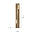 Q-AKUSTIK lampa podłogowa drewno 822-79