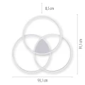 Q-KATE lampa sufitowa stalowa 6579-95
