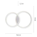 Q-KATE lampa sufitowa stalowa 6589-95