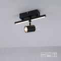 BARIK lampa sufitowa czarna 6525-18